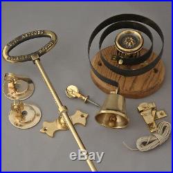 Brass Front Door Bell Pull & Bell