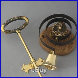 Brass Front Door Bell Pull & Bell