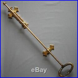 Brass Front Door Bell Pull & Bell