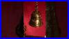 Brass Hanging Bell In Black Antique Finish