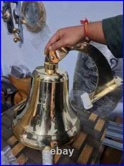 Brass Hanging Bell Wall Hanging Ship Bell 19 Brass Anchor Boat Decor Gift Item