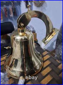 Brass Hanging Bell Wall Hanging Ship Bell 19 Brass Anchor Boat Decor Gift Item