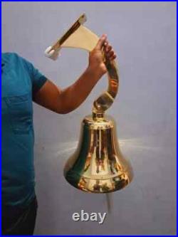 Brass Hanging Bell Wall Hanging Ship Bell 19 Brass Anchor Boat Decor Gift Item