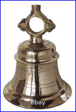 Brass Hanging Temple Door Puja Bell Without Chain
