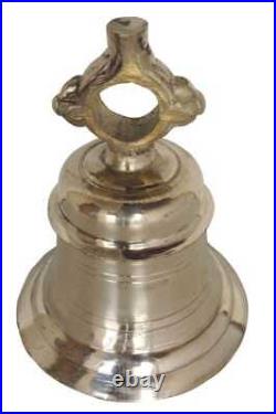 Brass Hanging Temple Door Puja Bell Without Chain