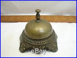 Brass & Iron Victorian Hotel Desk Counter Bell-Hop Service Store Patent Appl For