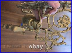 Brass Leo Pelicanus Angelus Angel Griffin Relief Scandinavian Door Bell