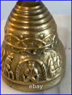 Brass Ornate Bell Vintage Reproduction of a Monastery Bell Wall Mounted