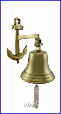 Brass Ship Bell Wall Mount Nautical Maritime Hanging Home Décor Door Bell