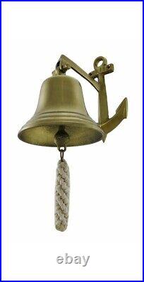 Brass Ship Bell Wall Mount Nautical Maritime Hanging Home Décor Door Bell