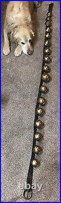 Brass Sleigh BellsGraduated Sizes #8-15 Petal Bells77Belt17 Bells (Not Dog)