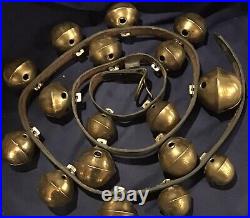 Brass Sleigh BellsGraduated Sizes #8-15 Petal Bells77Belt17 Bells (Not Dog)