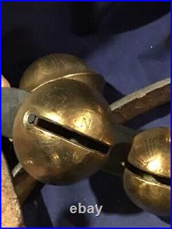 Brass Sleigh BellsGraduated Sizes #8-15 Petal Bells77Belt17 Bells (Not Dog)