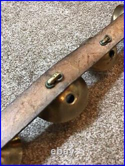 Brass Sleigh BellsGraduated Sizes #8-15 Petal Bells77Belt17 Bells (Not Dog)