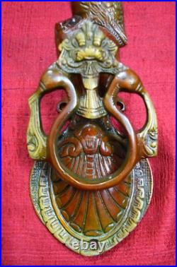 Brass Sparrow Door Bell Ring Sitting Fowl Bird Design Handmade Knocker RU56