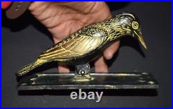 Brass Sparrow Door Bell Ring Sitting Position Woodpecker Bird Door Knocker GTX