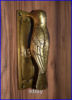 Brass Sparrow Door Bell Ring Woodpecker Bird Design Door Knocker Gift Dec GTX