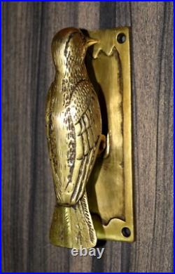 Brass Sparrow Door Bell Ring Woodpecker Bird Design Door Knocker Gift Dec GTX