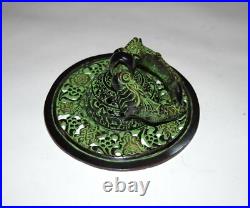 Brass Tibetan Door Bell Nepali Calendar Engraving Round Door Knocker GTX