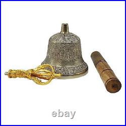 Brass Tibetan Om Bell Fengshui Vastu Meditation Healing Spiritual Handcrafted