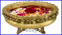 Brass Urli Floating Flower Pot With Bells Decorative Ornament Diwali Home Decor
