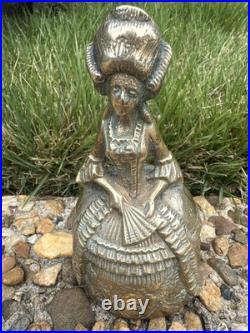 Brass Vintage Unique Doll Shape Rare Hand Casted Bell Sounds Well. G70-234