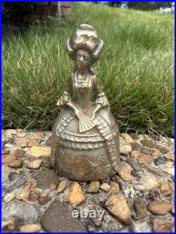 Brass Vintage Unique Doll Shape Rare Hand Casted Bell Sounds Well. G70-234