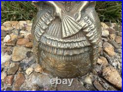 Brass Vintage Unique Doll Shape Rare Hand Casted Bell Sounds Well. G70-234