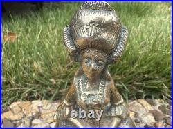 Brass Vintage Unique Doll Shape Rare Hand Casted Bell Sounds Well. G70-234