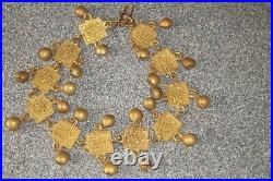 Brass Wall Hanging Handmade in India-Bells for Good Luck Vintage