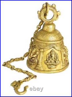 Brass Wall Hanging Temple Bell Ghanta Hindu Religious Mandir Ghanti