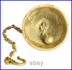 Brass Wall Hanging Temple Bell Ghanta Hindu Religious Mandir Ghanti