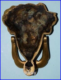 Brass Woman Face Door Bell Art Nouvou Athena Knocker Front Door Furniture EK945