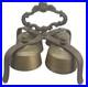 Bronze Antique German Gothic Revival Church Alter or Sacristy Bell with Chureb