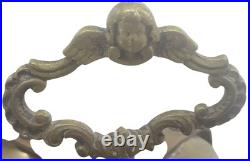 Bronze Antique German Gothic Revival Church Alter or Sacristy Bell with Chureb