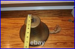 Bronze Brass Yacht Ship's Bell Maritime with Ringer Presented By Yacht Builder