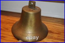 Bronze Brass Yacht Ship's Bell Maritime with Ringer Presented By Yacht Builder