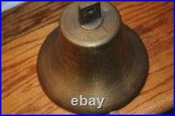 Bronze Brass Yacht Ship's Bell Maritime with Ringer Presented By Yacht Builder