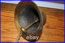 Bronze Brass Yacht Ship's Bell Maritime with Ringer Presented By Yacht Builder