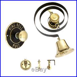 Butlers Bell Kit Brass, Brass Pull