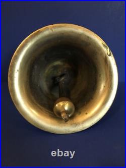 C1940? 10.7 POUNDS? Antique Vintage OLD BRASS Garden Dinner SHIP Bell? SONOMA