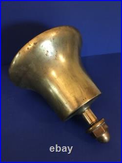 C1940? 10.7 POUNDS? Antique Vintage OLD BRASS Garden Dinner SHIP Bell? SONOMA