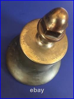 C1940? 10.7 POUNDS? Antique Vintage OLD BRASS Garden Dinner SHIP Bell? SONOMA