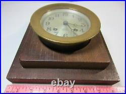 CHELSEA Automatic SHIP'S BELL CLOCK 1926 Working Strike RARE EARLY Yacht Boston