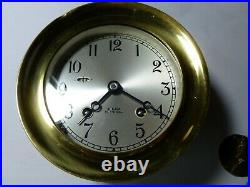 CHELSEA SHIPS BELL CLOCK 1980s WOW FR SHIP USA