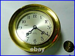 CHELSEA SHIPS BELL CLOCK 1980s WOW FR SHIP USA