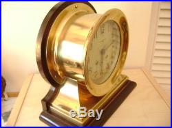 CHELSEA Ships Bell Clock, Commander Model, 6 Dial