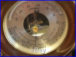 CHELSEA Vintage Ship's Bell Barometer / Thermometer'CLAREMONT' Captain's Wheel