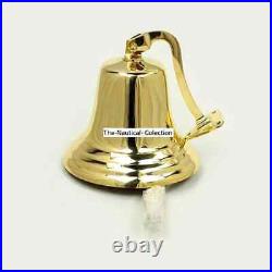 Captain Ship Brass Bell 9 Maritime Wall Mounted Bracket Nautical HalloweenGift