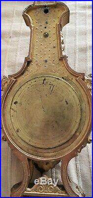 Cartel Clock L. P Japy 1878 43cm Case 8 Day Bells Strike Pendulum Antique French